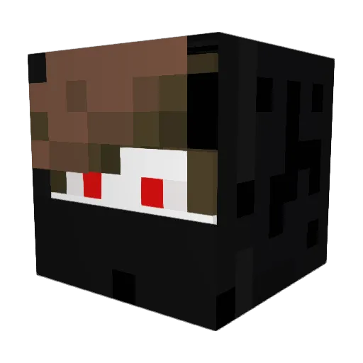 Lordofthesnake Minecraft avatar head, 3D render