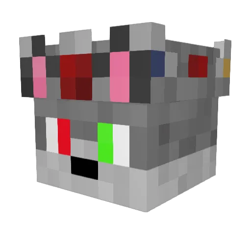 Lordov Minecraft avatar head, 3D render