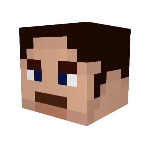 LordsForce Minecraft avatar head, 3D render