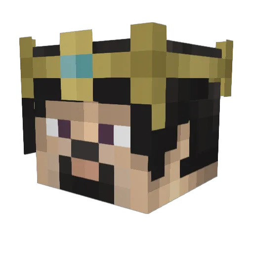 LordsOfWinter Minecraft avatar head, 3D render