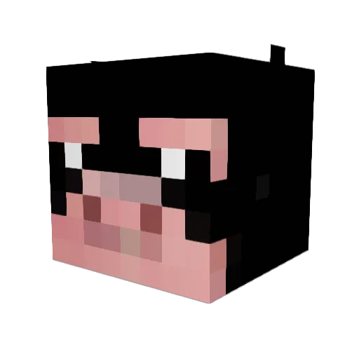 Lordshakes Minecraft avatar head, 3D render