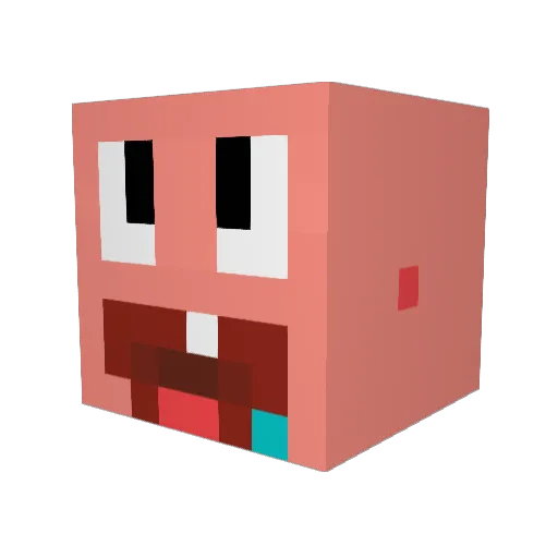 LoreEnzo96 Minecraft avatar head, 3D render