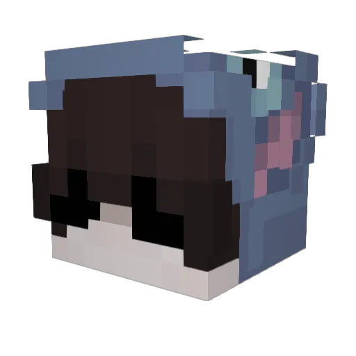 LoreMasterDusk Minecraft avatar head, 3D render