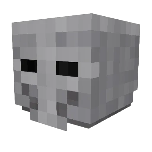 Lorek Minecraft avatar head, 3D render