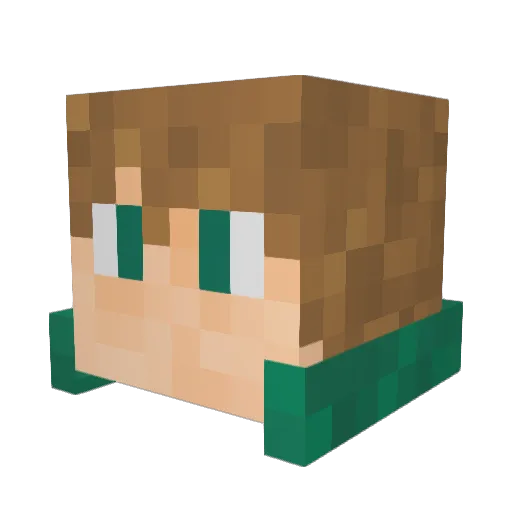 LorekeeperGGuy Minecraft avatar head, 3D render