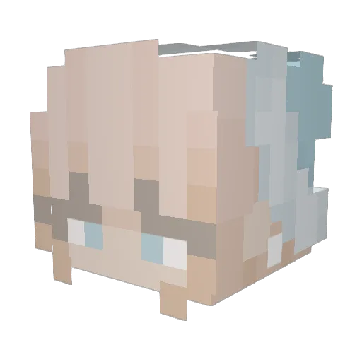 LorelaiGaming09 Minecraft avatar head, 3D render