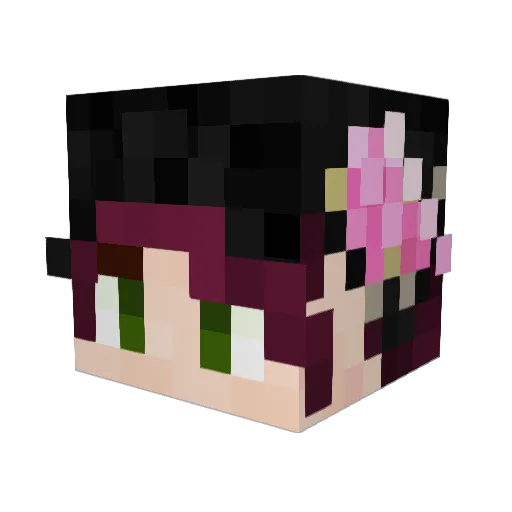 Lorelei_98 Minecraft avatar head, 3D render