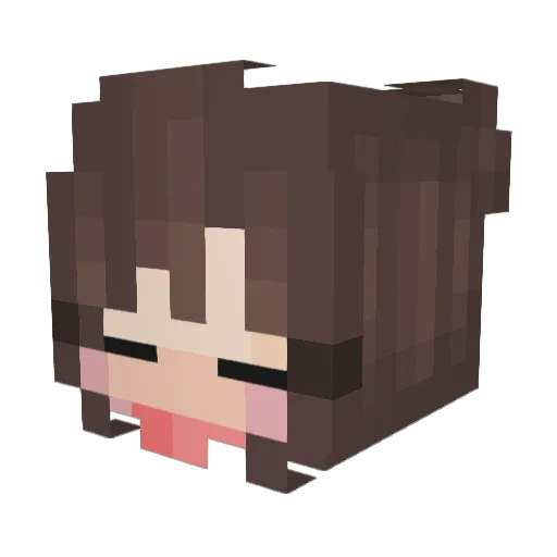 Loreleyy Minecraft avatar head, 3D render