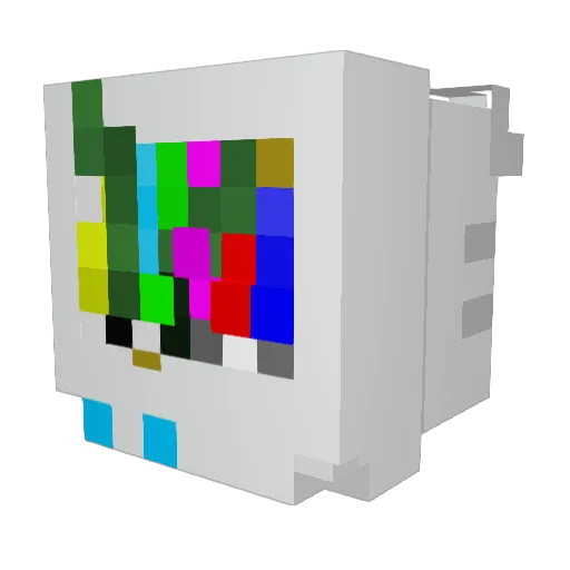 Lorem_lpsum_ Minecraft avatar head, 3D render