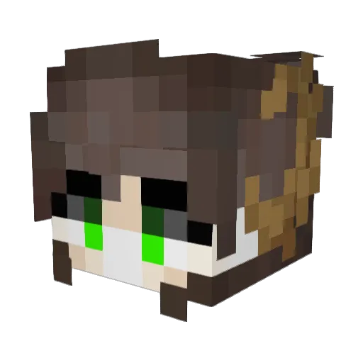LorenMaxwell Minecraft avatar head, 3D render