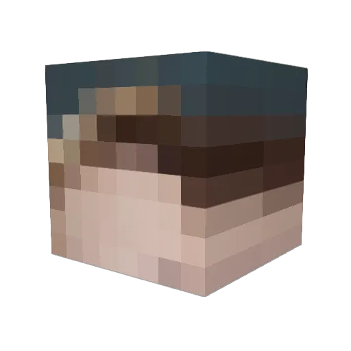 LorenaRueda2006 Minecraft avatar head, 3D render