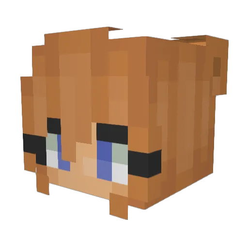 Lorena_0 Minecraft avatar head, 3D render