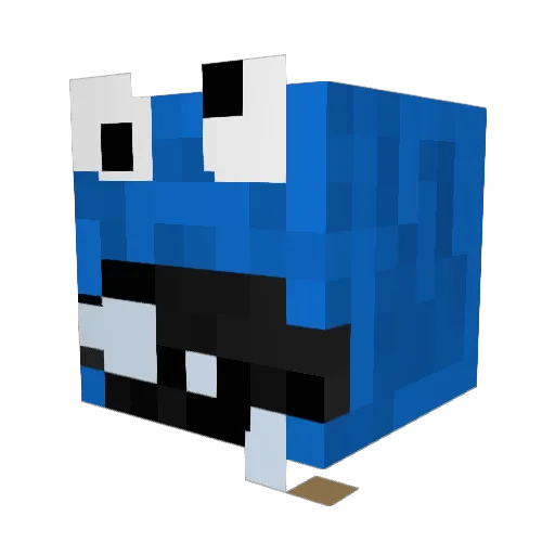 LorenoLP Minecraft avatar head, 3D render