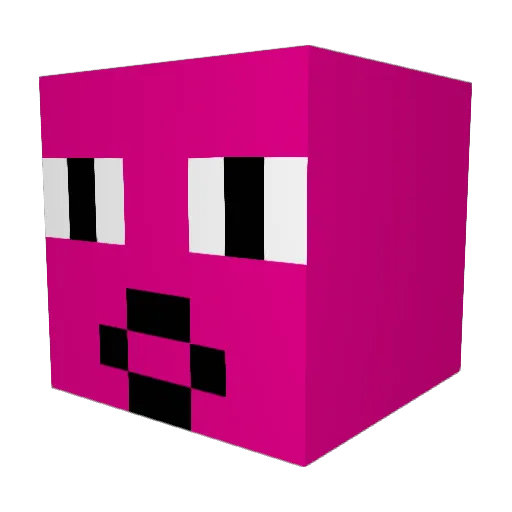 Lorens Minecraft avatar head, 3D render