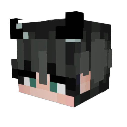 LorenzF Minecraft avatar head, 3D render