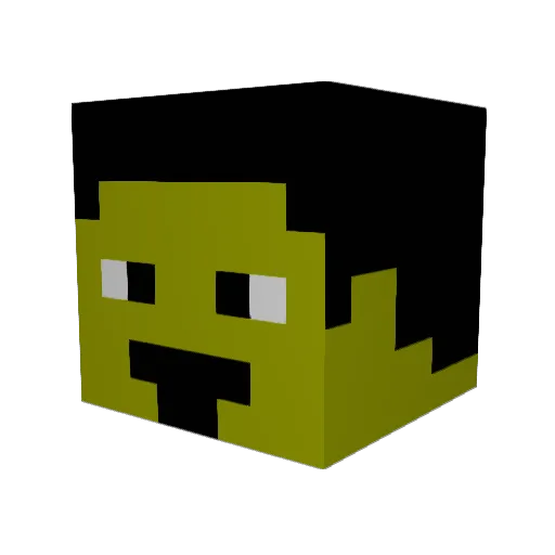 Lorenzo2691 Minecraft avatar head, 3D render