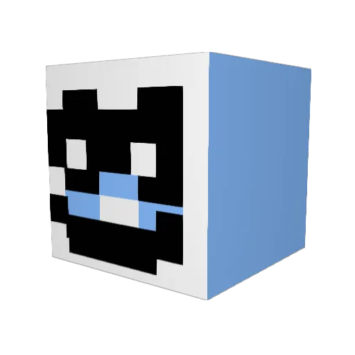 LorenzoCoolMan Minecraft avatar head, 3D render