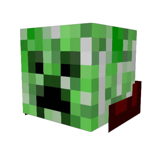 LorenzoD21 Minecraft avatar head, 3D render