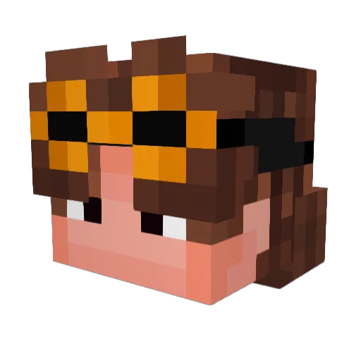 LorexisX Minecraft avatar head, 3D render