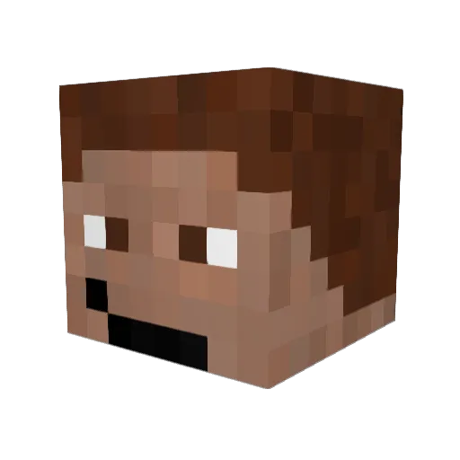 Lorezz Minecraft avatar head, 3D render