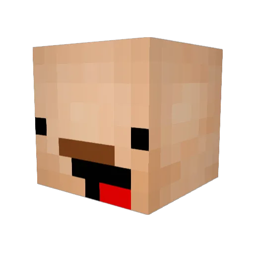 Lorfryd Minecraft avatar head, 3D render