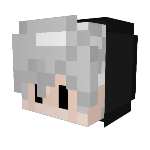 Lorhiel Minecraft avatar head, 3D render