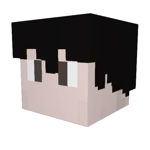 Lori21 Minecraft avatar head, 3D render