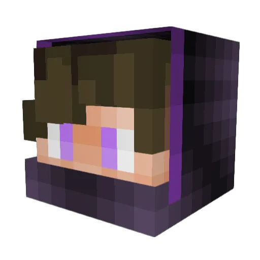 Lori2775 Minecraft avatar head, 3D render