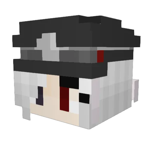 Lori46 Minecraft avatar head, 3D render