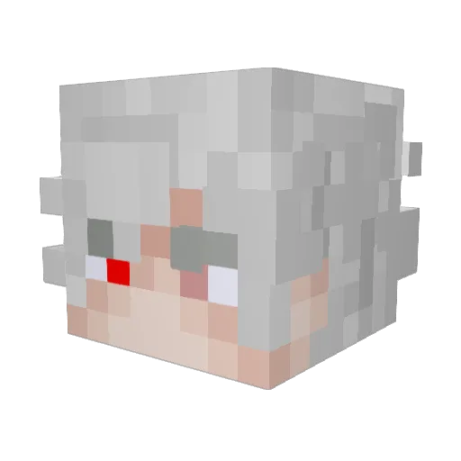 Lori4ok Minecraft avatar head, 3D render