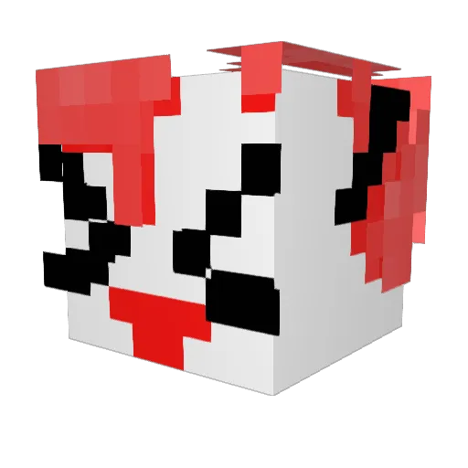 LoriHunkyDory Minecraft avatar head, 3D render