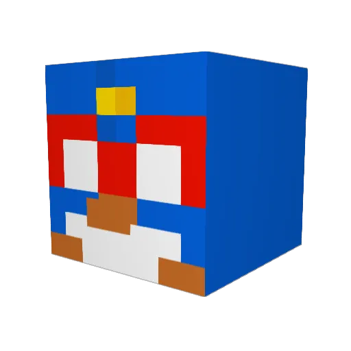 Lorian4567 Minecraft avatar head, 3D render