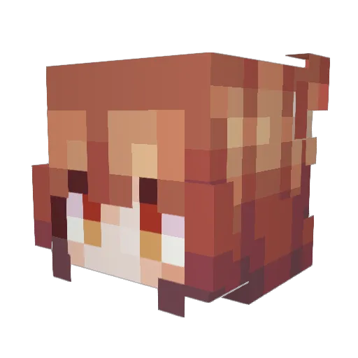 Lorie_Capella Minecraft avatar head, 3D render