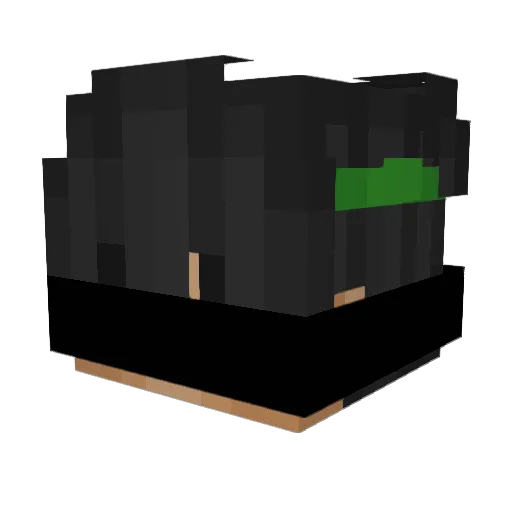 Loris710 Minecraft avatar head, 3D render