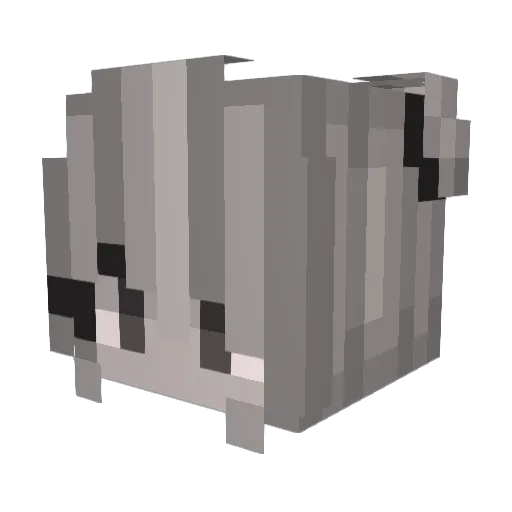 Loris8_3 Minecraft avatar head, 3D render