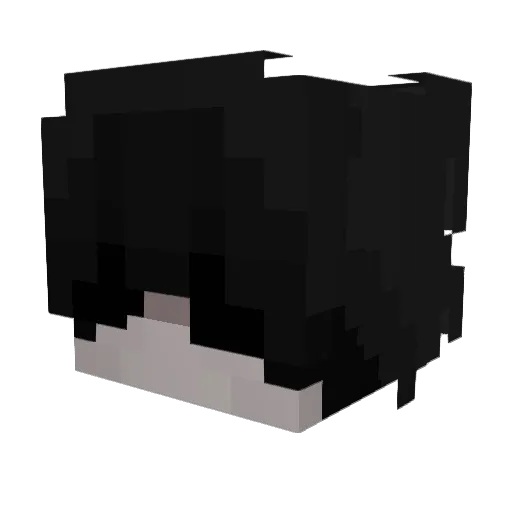 LorisBonue Minecraft avatar head, 3D render