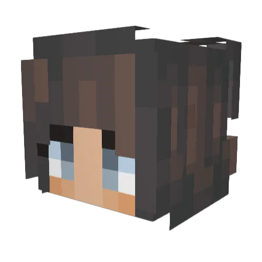 Lorka222 Minecraft avatar head, 3D render