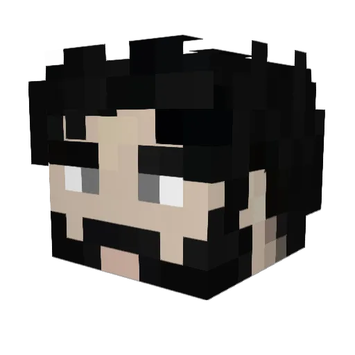 Lorkhajj Minecraft avatar head, 3D render