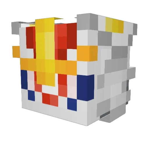 Lorkislurking Minecraft avatar head, 3D render