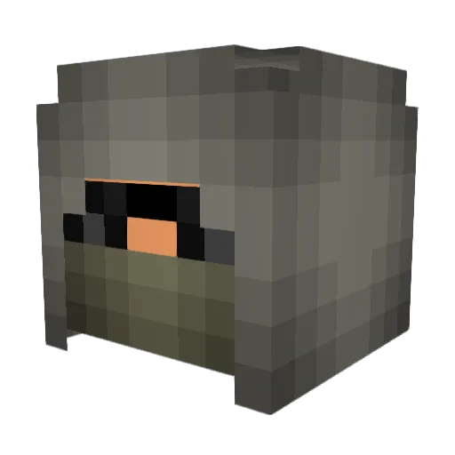 Lorknis Minecraft avatar head, 3D render