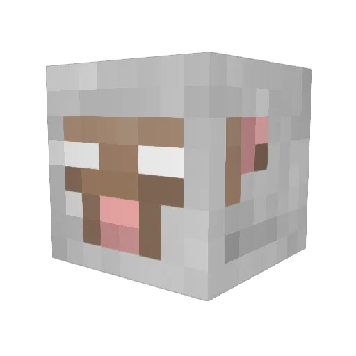 Lorkohxc Minecraft avatar head, 3D render