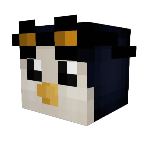 Lormega Minecraft avatar head, 3D render