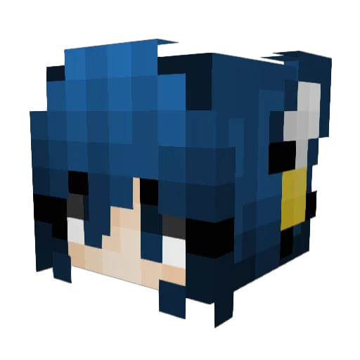 Lorna38300 Minecraft avatar head, 3D render