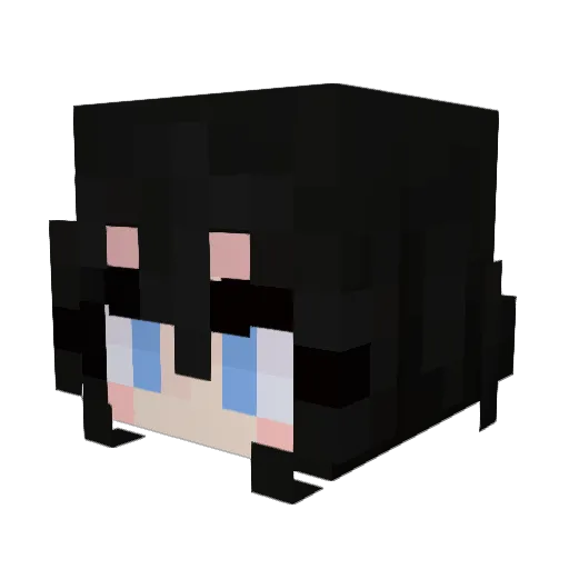 Lorpdo Minecraft avatar head, 3D render