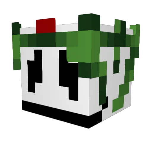 Lorqyn Minecraft avatar head, 3D render