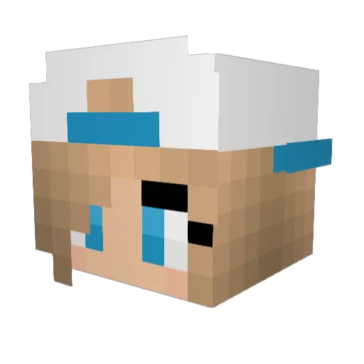 Lorrelane Minecraft avatar head, 3D render