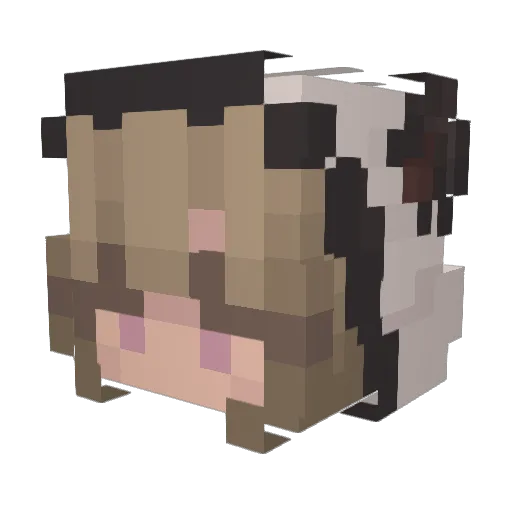 LorrenMinecraft Minecraft avatar head, 3D render