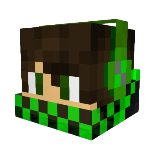 Lort533 Minecraft avatar head, 3D render
