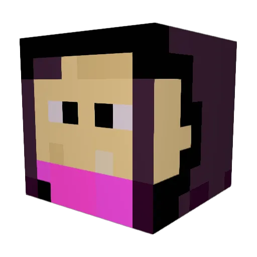 Lorthon Minecraft avatar head, 3D render