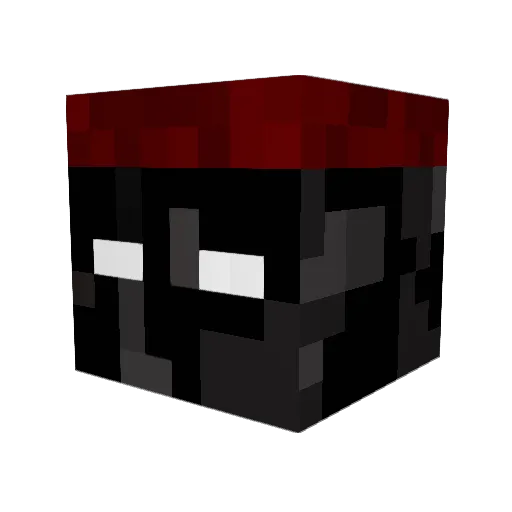 Lortrash Minecraft avatar head, 3D render